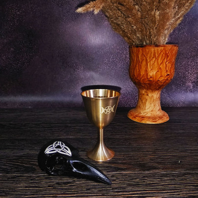 Ритуальний келих з напиленням wicca