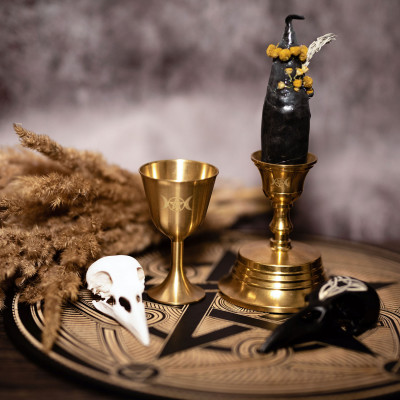 Ритуальний келих з напиленням wicca